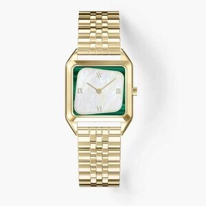 VANNA | Geminus Malachite and Pearl Bracelet Watch